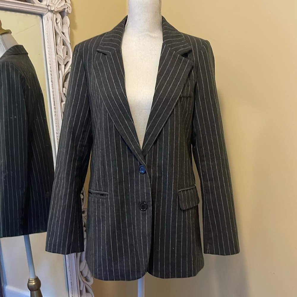 Commense Pocket Stripe Style Blazer